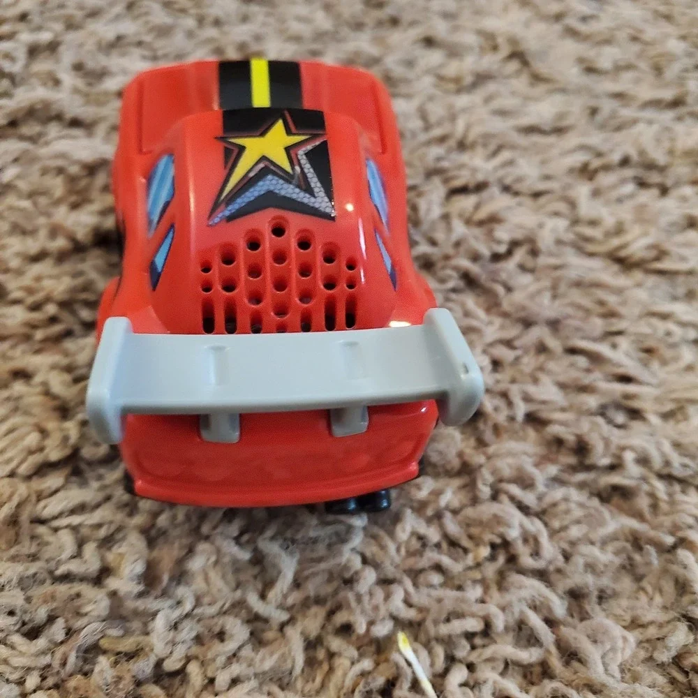 Vtech Go Go Smart Wheels Red Race Car TESTED Lights Sounds Work Hood Opens No 21